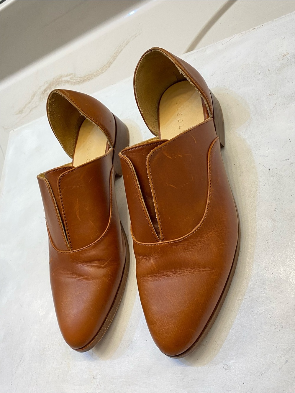 NISOLO Emma D’Orsay slip on Oxford size 8.5 good condition clean interior